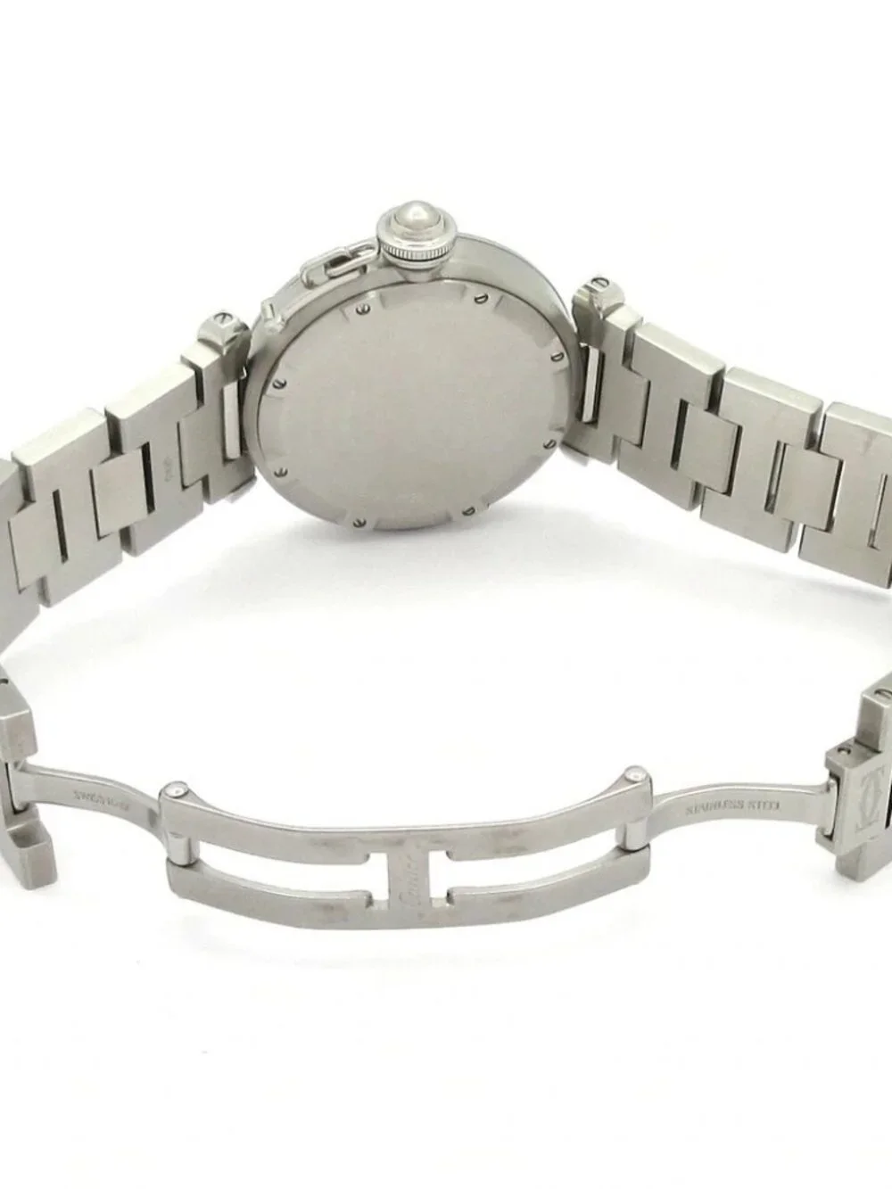 Cartier Pasha C Meridian GMT Silver Men's Wrist Watch